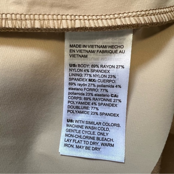 NWT Chico’s Juliet Ponte Trim Detail Tan Slimming Strech Ankle Pants Mid Rise 14 - Picture 7 of 14